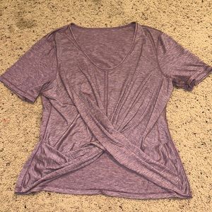 Lululemon purple crossed shirt size 6